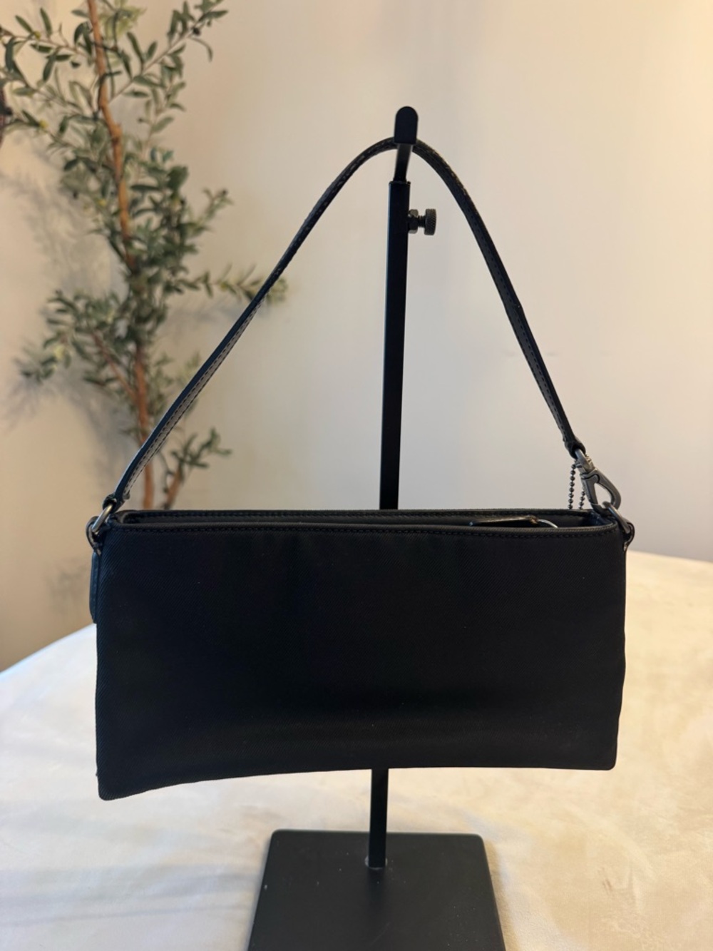Coach Mercer Demi Hand/Shoulder Bag Convertible to Wristlet Nylon w Leather Trim - Picture 3 of 15